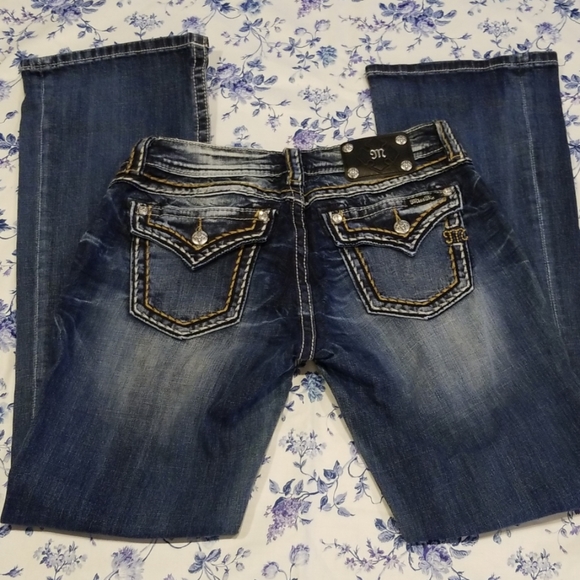 Miss Me Denim - Miss Me Size 30 Dark Denim Bootcut Jeans
